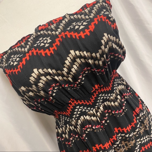 Strapless Aztec Mini Dress - Picture 2 of 6